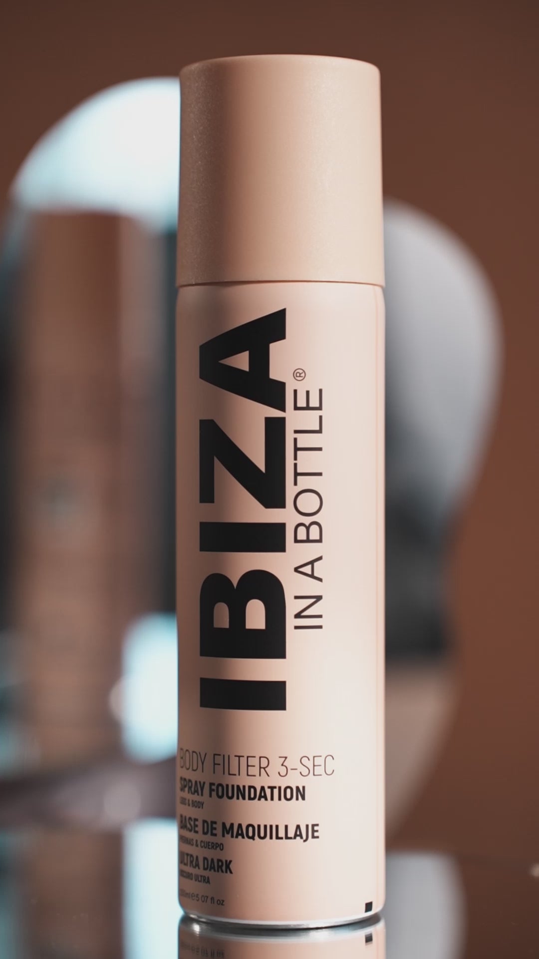 IBIZA 3-SEC BODY FILTER Ultra Dark Nude Anti-Aging Instant Spray-on Le –  Biovène Barcelona | The conscious™