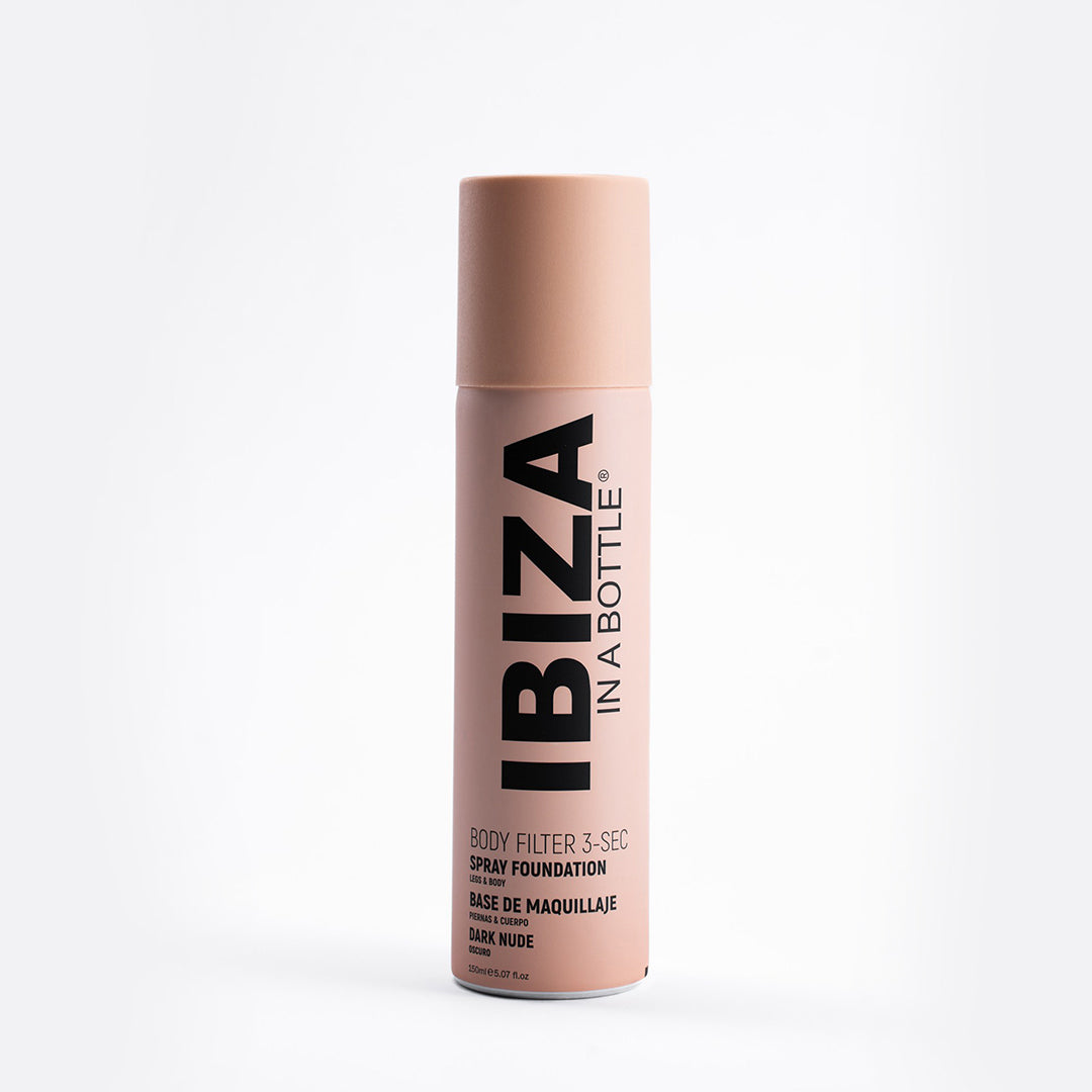 IBIZA 3-SEC BODY FILTER Dark Nude Anti-Aging Instant Spray-on Leg &amp; Body Foundation Advanced Skincare